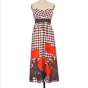 Anthropologie Maeve Tulip Maxi Dress Sz 0